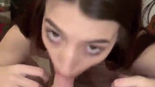 Alison Rainer sex tape blowjob deep throat with her boyfriend!!!