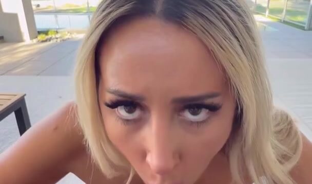 Lexis Wilson Sucking Cock And Cums In Her Mouth Outdoors