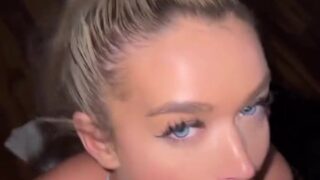 WoodBaby Onlyfans Blowjob And Rides On Her Boyfriend’s Cock